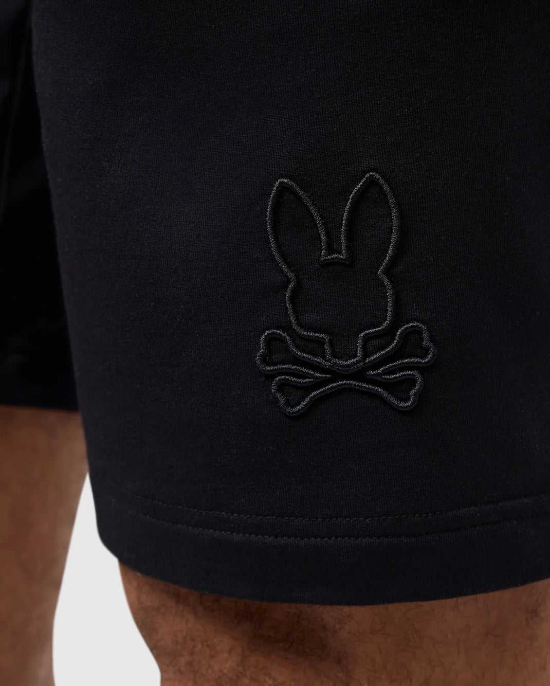 Short Psycho Bunny Livingston Sweatshort Noir Homme | CSG-28694023